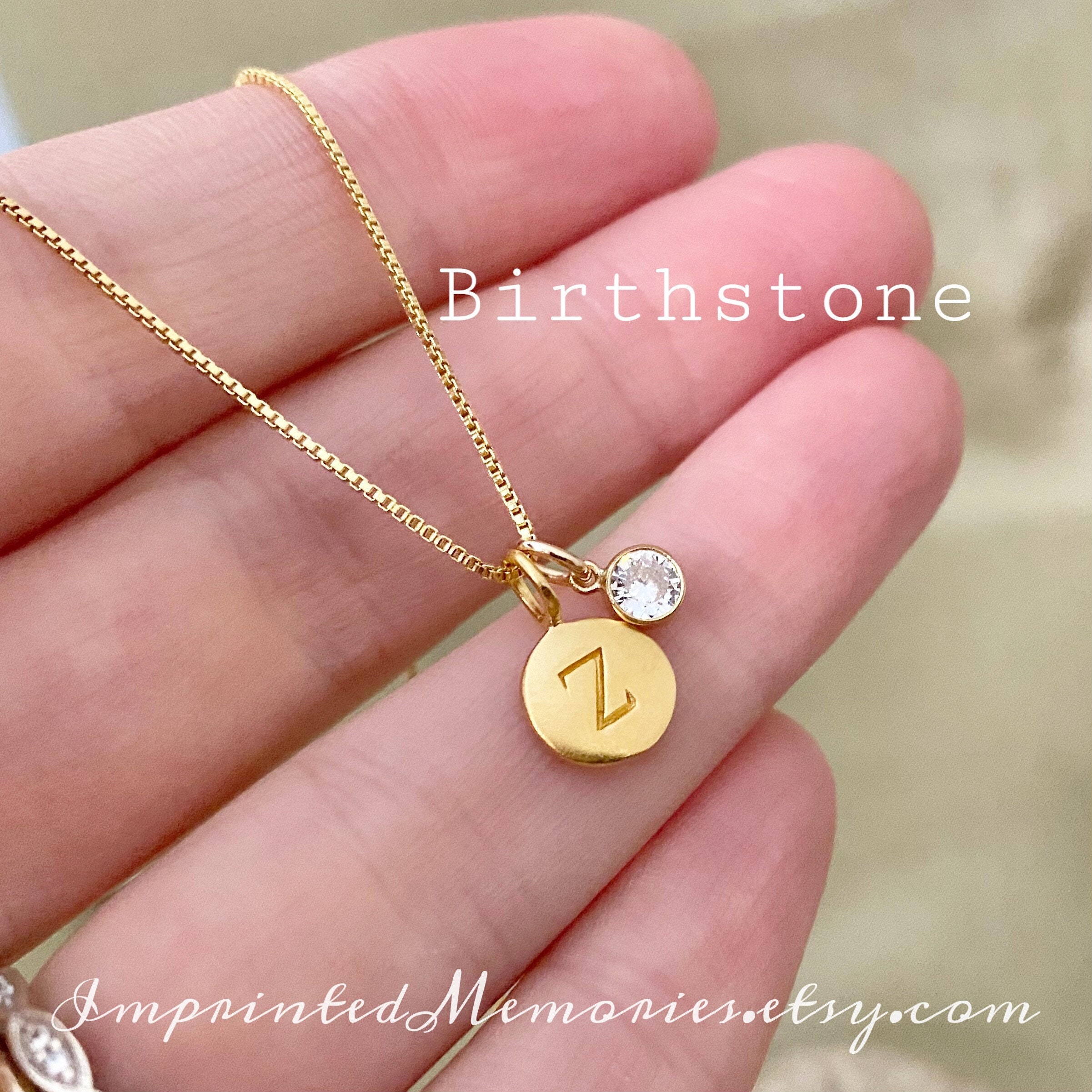 Tiny 14kt GOLD Filled Birthstone 
