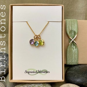 Gorgeous 6mm 14kt Gold Filled Birthstone Necklace Personalized Gift for Mom Gift for Wife from Kids Children's Birthstones New Baby image 5