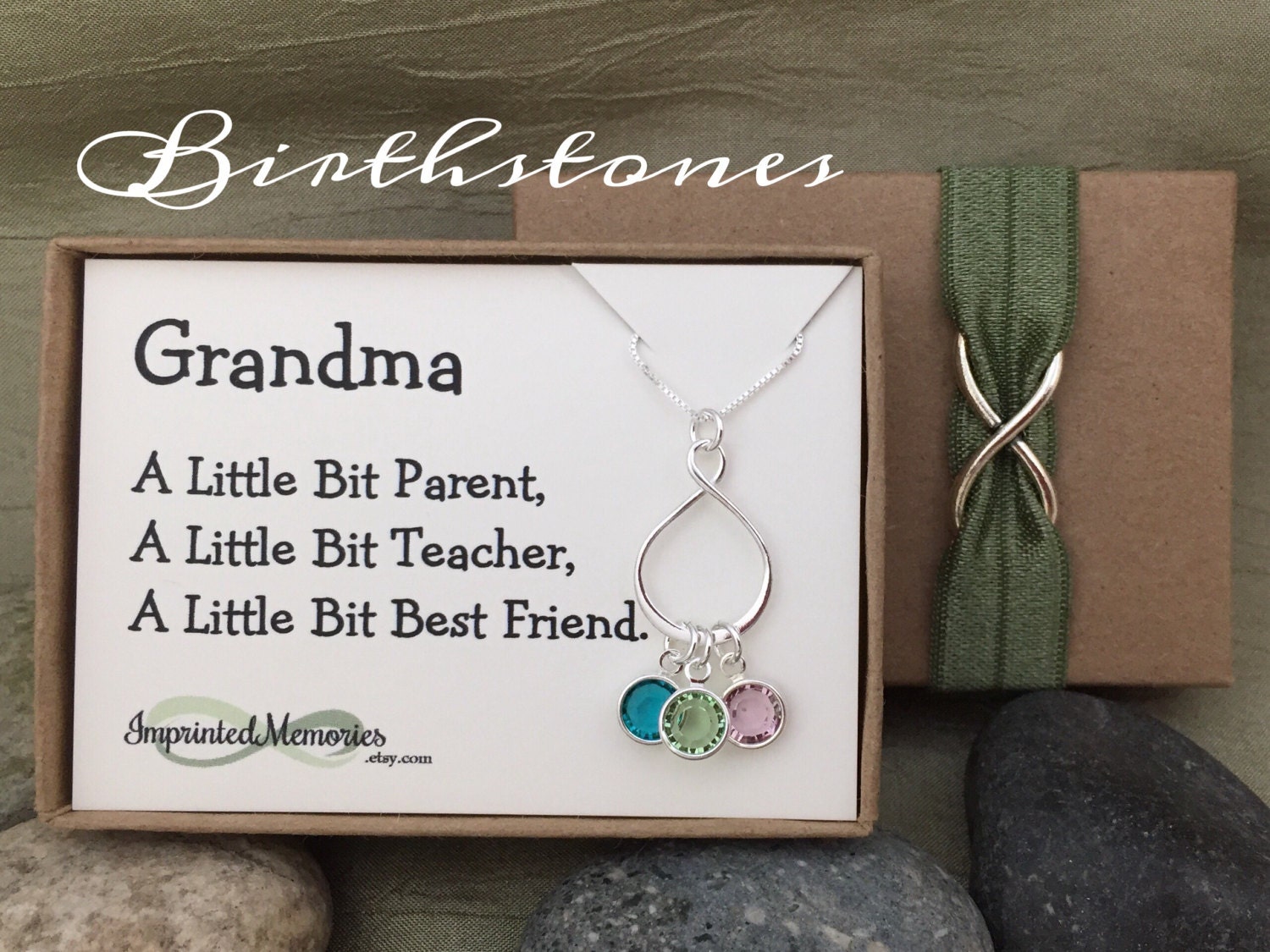 Gifts for Grandma Necklace Mother's Day 60th Birthday Etsy