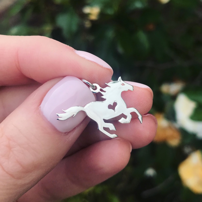 Horse Lover Horseback Riding Pet Bereavement Horse Memorial Necklace Sterling Silver Horse Necklace Loss of a Horse Horse Jewelry