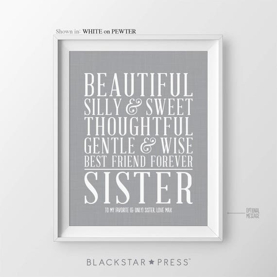 christmas gift for sisters birthday gift for sister christmas etsy