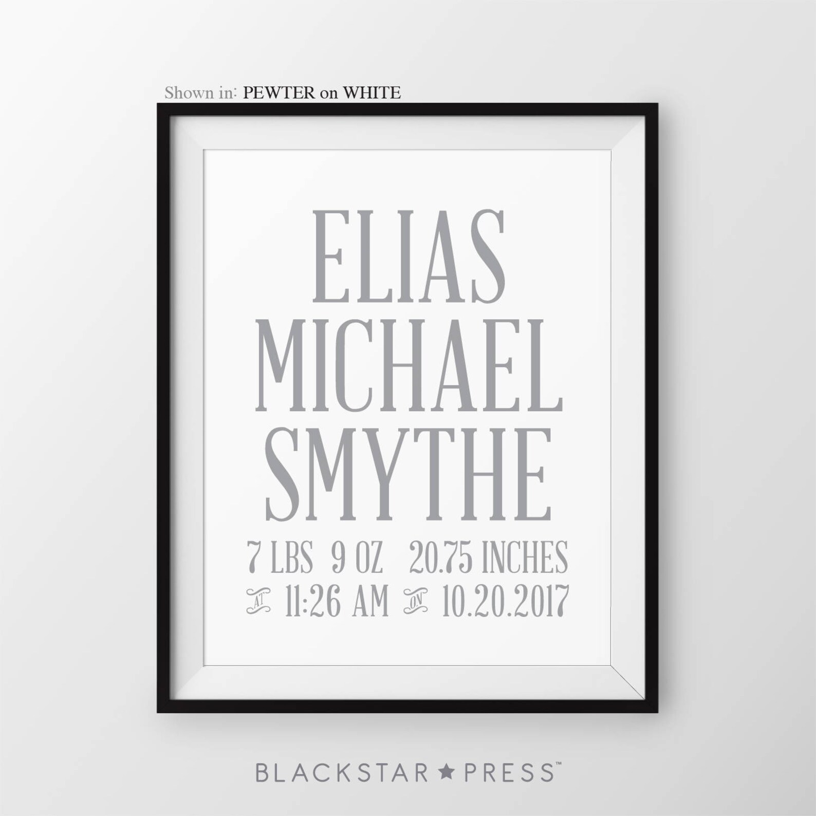 Baby Boy Birth Stats Nursery Decor Print Boy Personalized Name Etsy