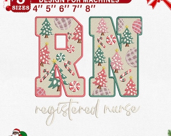 Registered Nurse Embroidery Design, Perfect Gift for Healthcare Professionals Machine Embroidery File, Instant Download Dst Pes Exp Jef Vp3