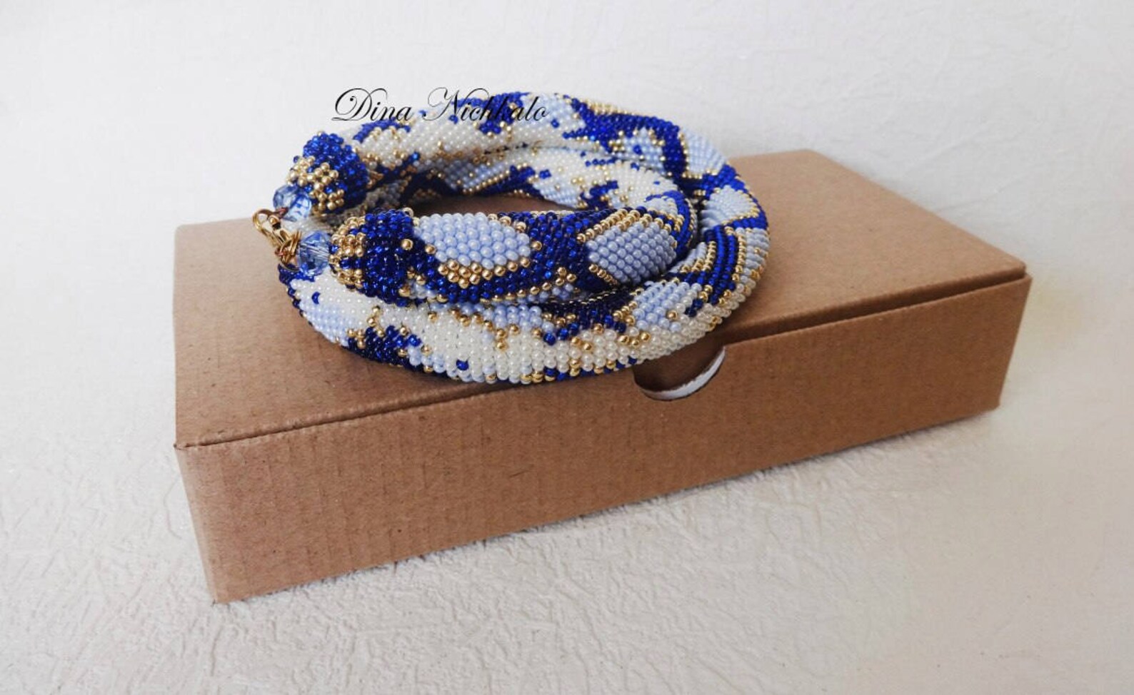 Statement Necklace Jewelry Bead Crochet Necklace Geometric Etsy