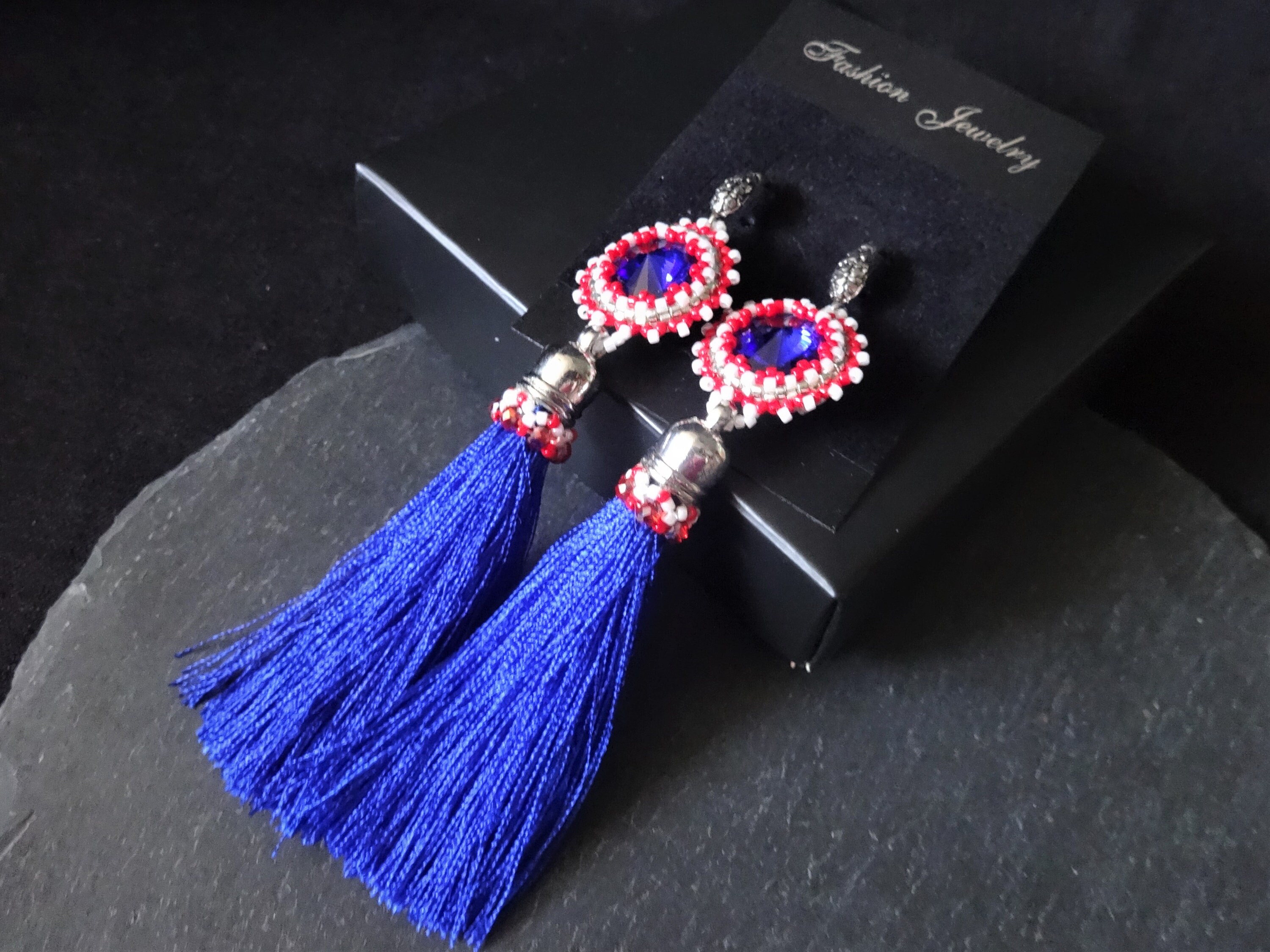 Long Tassel Earrings Extra Long Earrings Statement Earrings Etsy