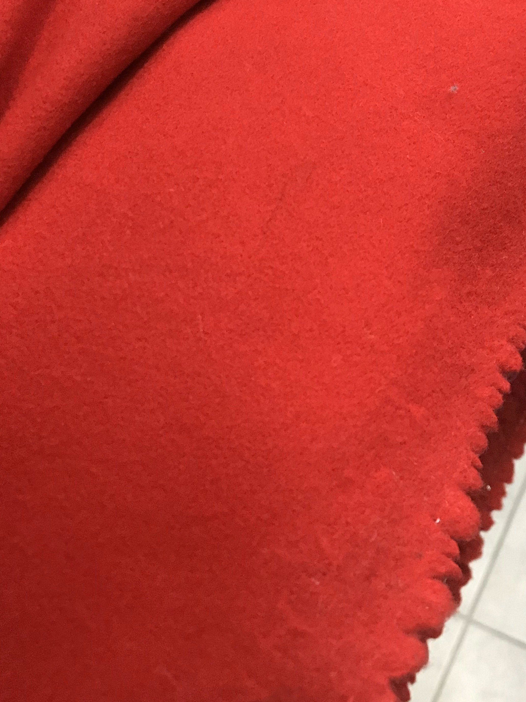 Red Coating Fabric Red Coat Fabric Red Overcoat Fabric Etsy UK