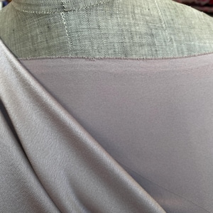 Taupe, Pink Brown stretch crepe fabric,  2 way stretch pebble crepe textured poly spandex crepe fabric 150cm 60 inches