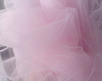 Pink Pastel tulle fabric, under skirting Tutus Skirts, Garters, millinery Hats Christmas decoration Carnival 300cm 118"  wide