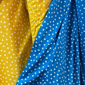 Cotton jersey fabric polka dot jersey