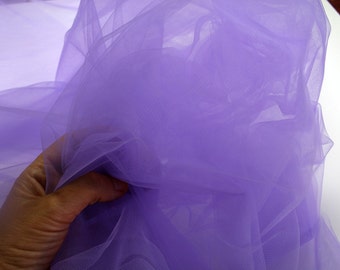 purple Tulle fabric Netting, under skirting Tutus Skirts, Garters, millinery Hats Christmas decoration Carnival 300cm 118"  wide