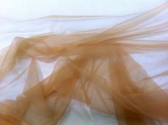 Nude Skin Colour Stretch Net Illusion Fabric Tulle Mesh, 4 Way Stretch  Tulle Bridal Skin Colour Stretch Net Fabric 