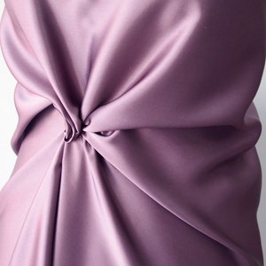 dusky pink satin fabric pink pure silk satin 85g per square meter medium weight 19mm 19 momme weight European production premium quality