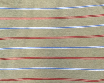 Stripe cotton jersey fabric t shirt fabric