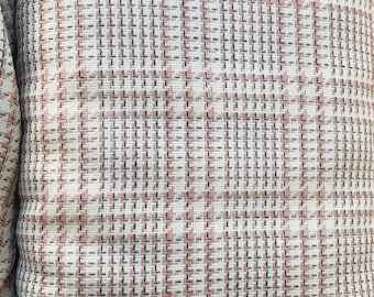 großer Karostoff, elfenbein Karomuster feine Wolle passend zu DormeuiL, Karowolle passender Stoff