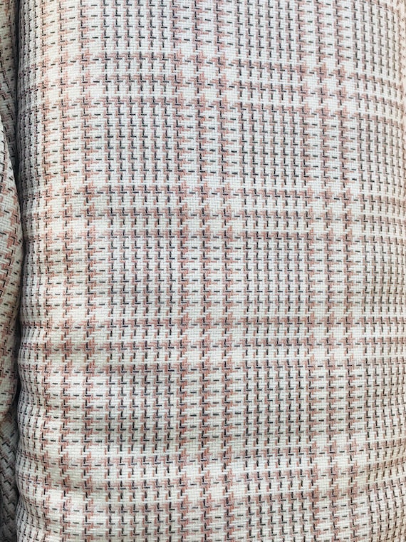 Large Check Fabric Ivory Check Design Fine Wool Suiting - Etsy