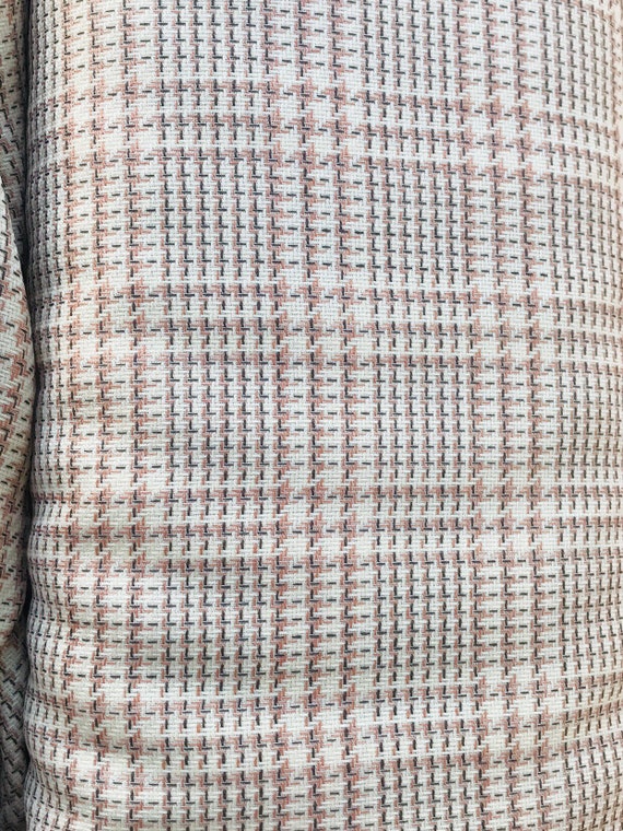 Large Check Fabric Ivory Check Design Fine Wool Suiting - Etsy