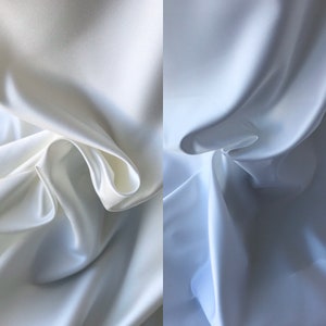 white duchess satin, ivory duchess satin, polyester duchess satin fabric bridal duchess satin 205 grams sqm 150cm wide 60 inches