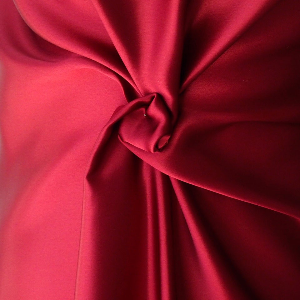 Dark Red Satin Fabric