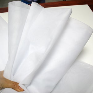 Matt White off White hard stiff Tulle fabric 3m 118&quot; wide mat Netting, Bridal under skirting Tutus, Skirts, Garters, Fascinators, millinery