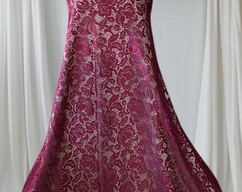 Burgundy Red French Chantilly Lace – Solstiss Leavers Lace