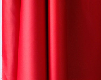 Red polyester satin fabric, poly spandex heavy Duchess satin,  dull satin, heavy stretch elegant goth burlesque under lace 150cm 60 inches