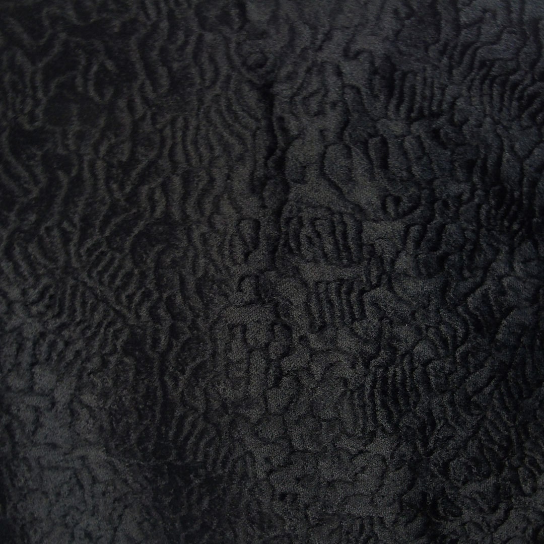 Black Faux Fur Textured Black Astrocan Fur Ecological Fur - Etsy