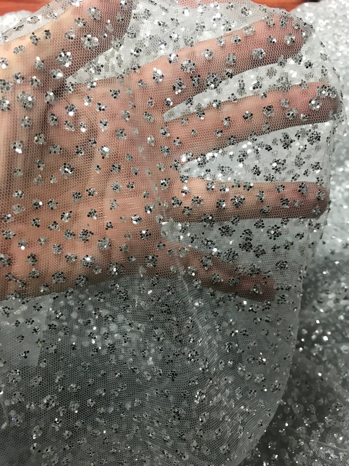 Silver Glitter Tulle Epic