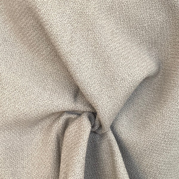 Greige wool boucle fabric grey beige wool tweed coat overcoat fabric