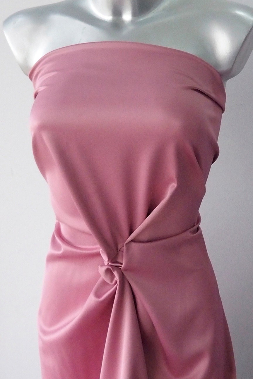 Polyester Satin Fabric, Poly Spandex Heavy Duchess Satin, Dull Satin, Heavy  Stretch Pink Color Bridal Under Lace 150cm 60 Inches - Etsy