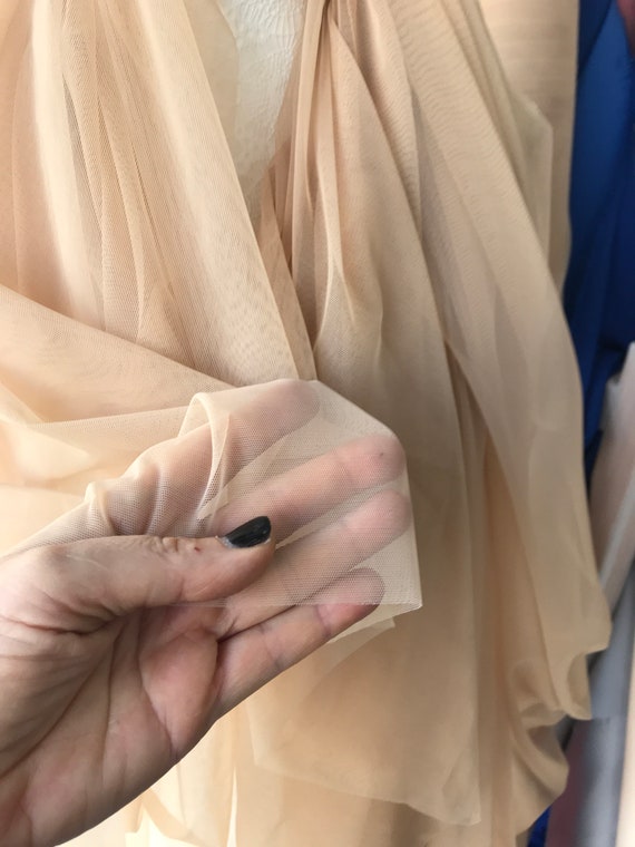 Nude Stretch Skin Colour Stretch Net Way Stretch Tulle Spandex