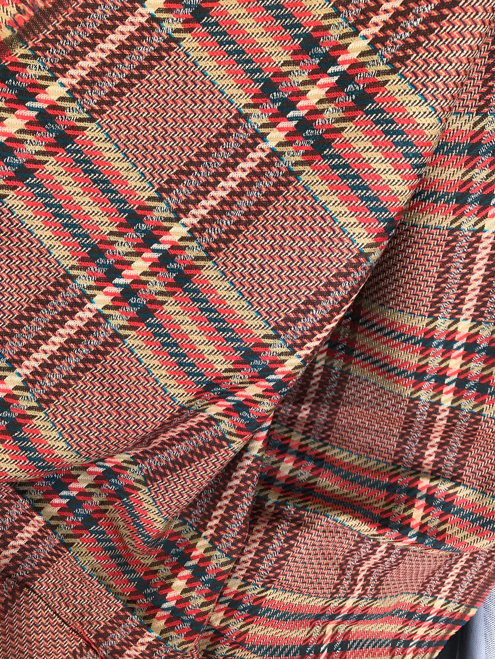 Wool check fabric prince de galles pattern prince of Wales Etsy