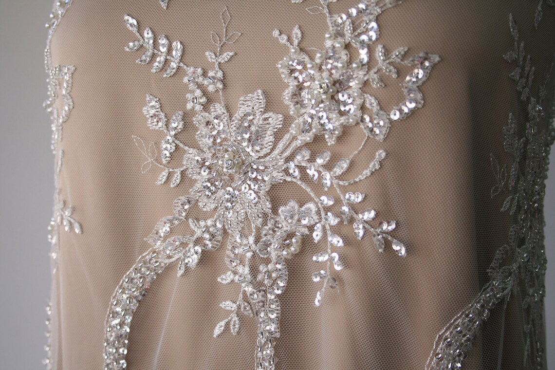Ivory Beaded Lace Astaire