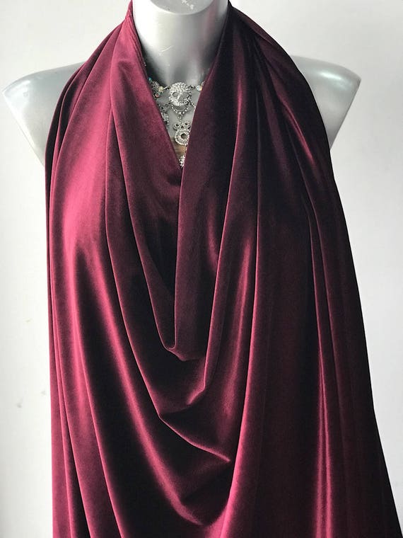 Velvet jersey outlet fabric