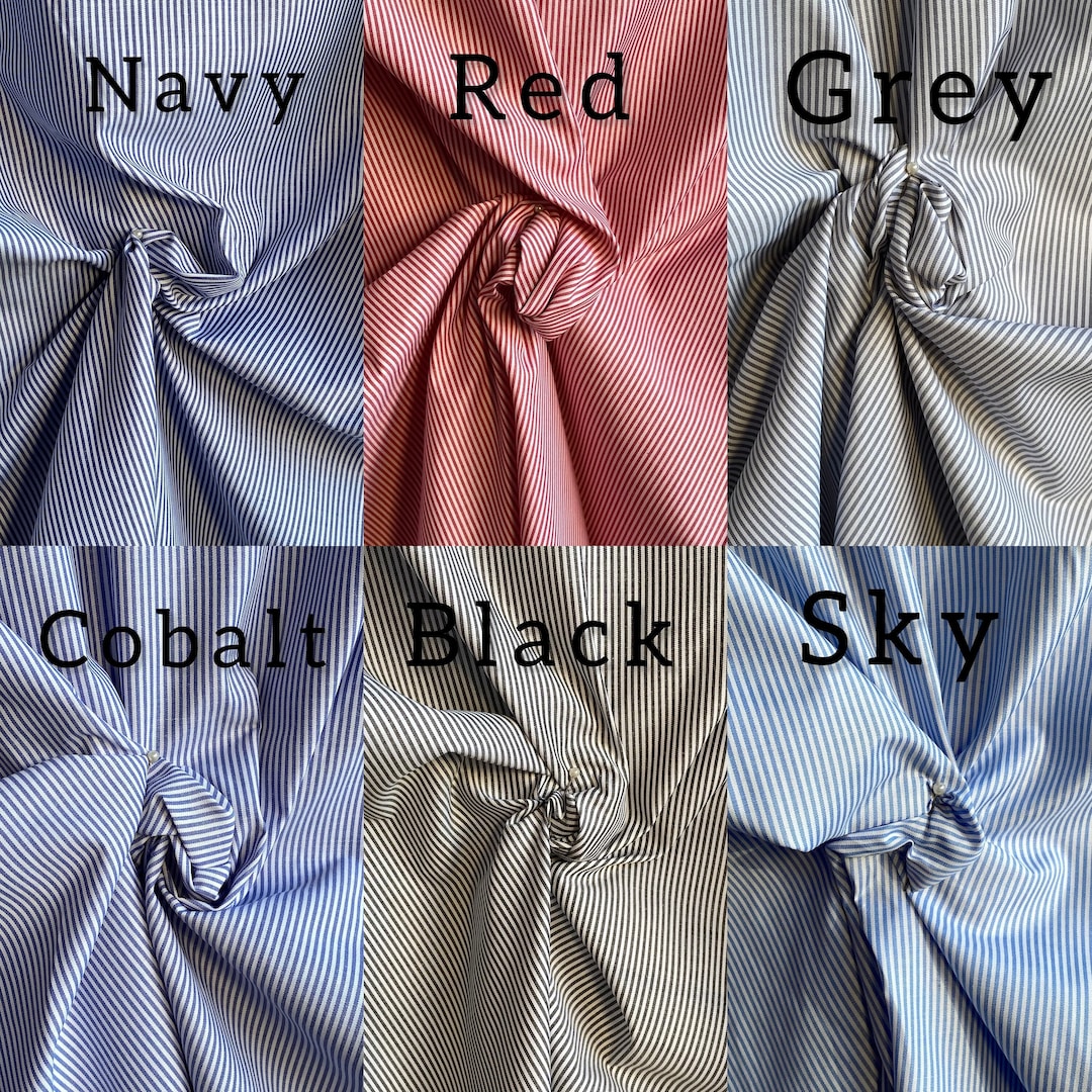 Micro Stripe Shirt Fabric Cotton Polyester Stripe Shirt Fabric Shirting by  the Meter 159 Cm Wide - Etsy