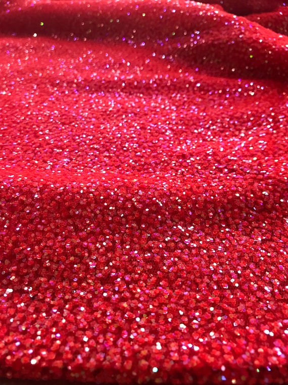 Red Glitter Tulle Red Tulle Iridescent Red Glitter Evening - Etsy