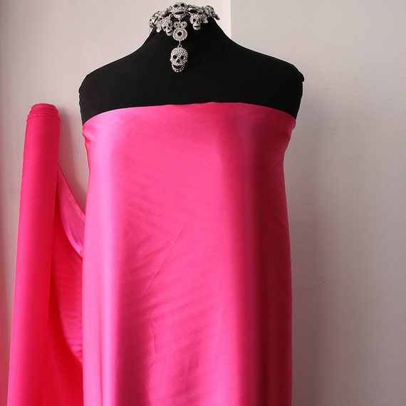 Polyester Spandex Satin Fabric Shiny Stretch Satin Fabric Dress