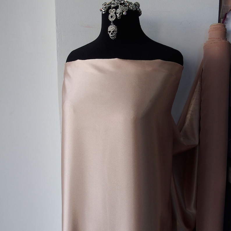 Nude Poly Stretch Satin Ceremony main image 1