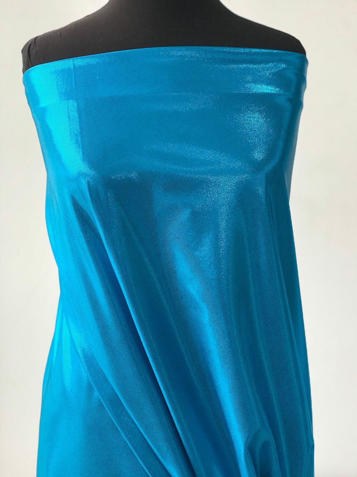 Blaue Metallic Stretch Stoff Dot Glanz Elasan vier Wege Etsy.de