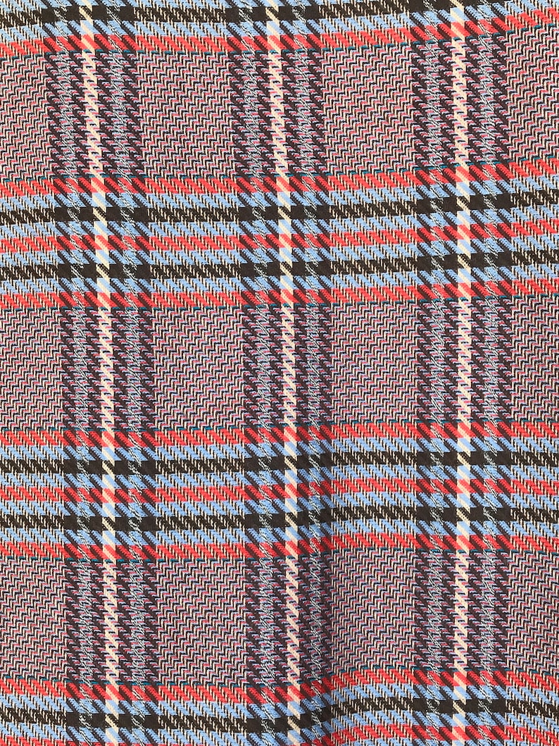 Wool check fabric prince de galles pattern prince of Wales | Etsy