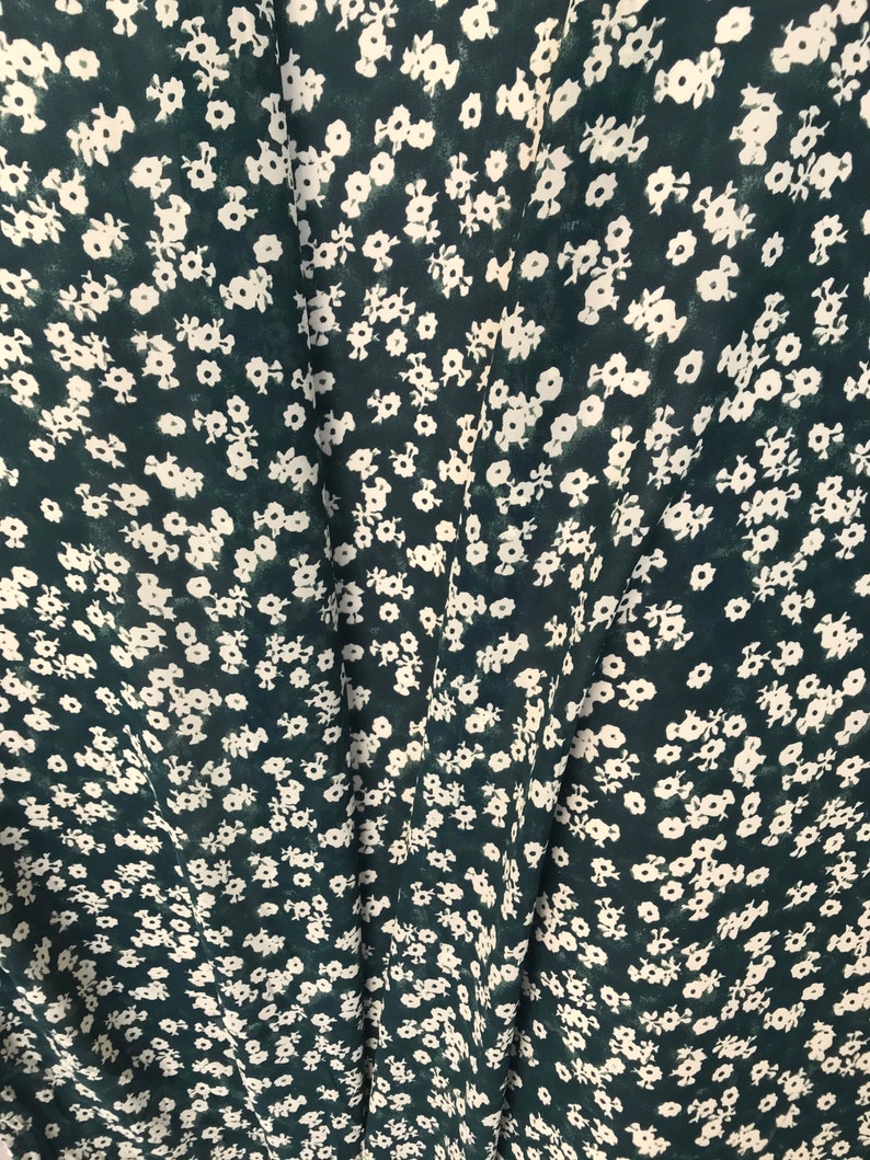 Viscose Chiffon Fabric Small Foral Print Viscose Fabric Etsy Australia