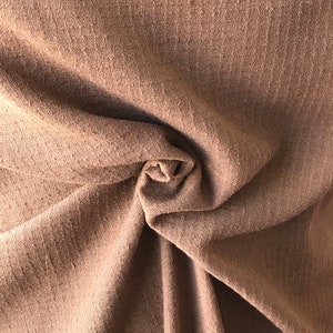 light brown taupe pebble crepe boucle fabric polyester wool mix