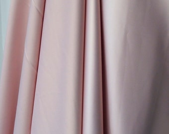 soft pink polyester satin fabric, poly spandex heavy Duchess satin,  de luster dull satin, heavy stretch bridal under lace 150cm 60 inches
