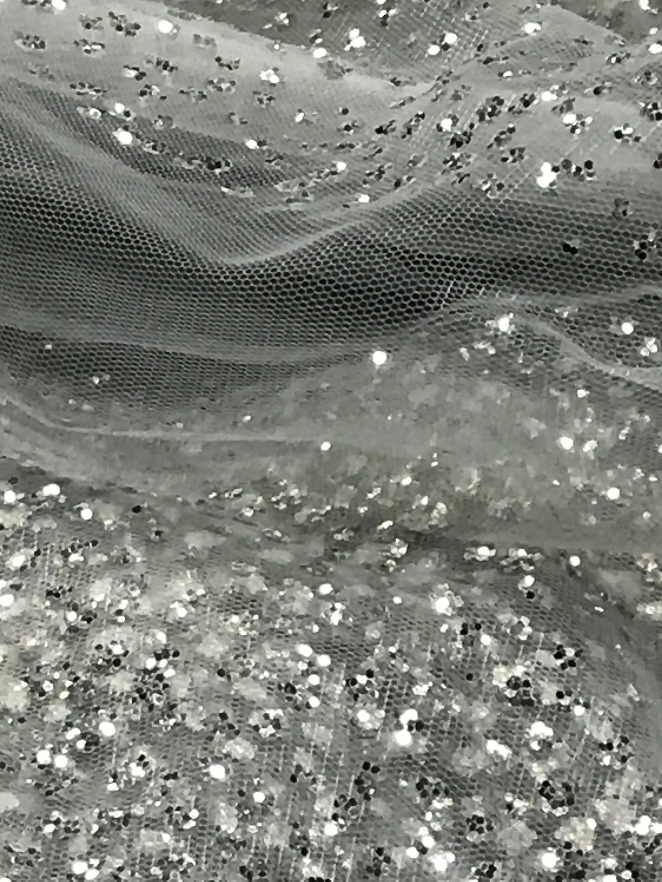 Tulle Fabric Glitter Spray Silver By The Meter for Wedding Dresses Skirts  Sewing Black Soft Encrypted Diy Mesh Yarn Cloth Summer