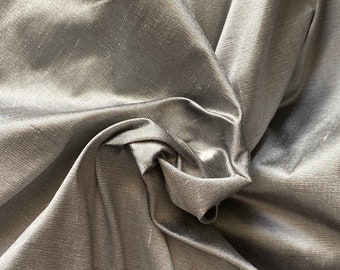 Silk Satin Fabric Grey Silk Supplies Gray Fabric by Yard Fabric