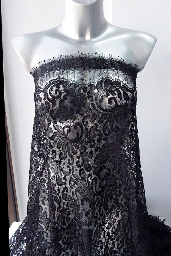 3m Bridal Eyelash Lace Fabric Wedding Veiling Evening Dress 150cm Width