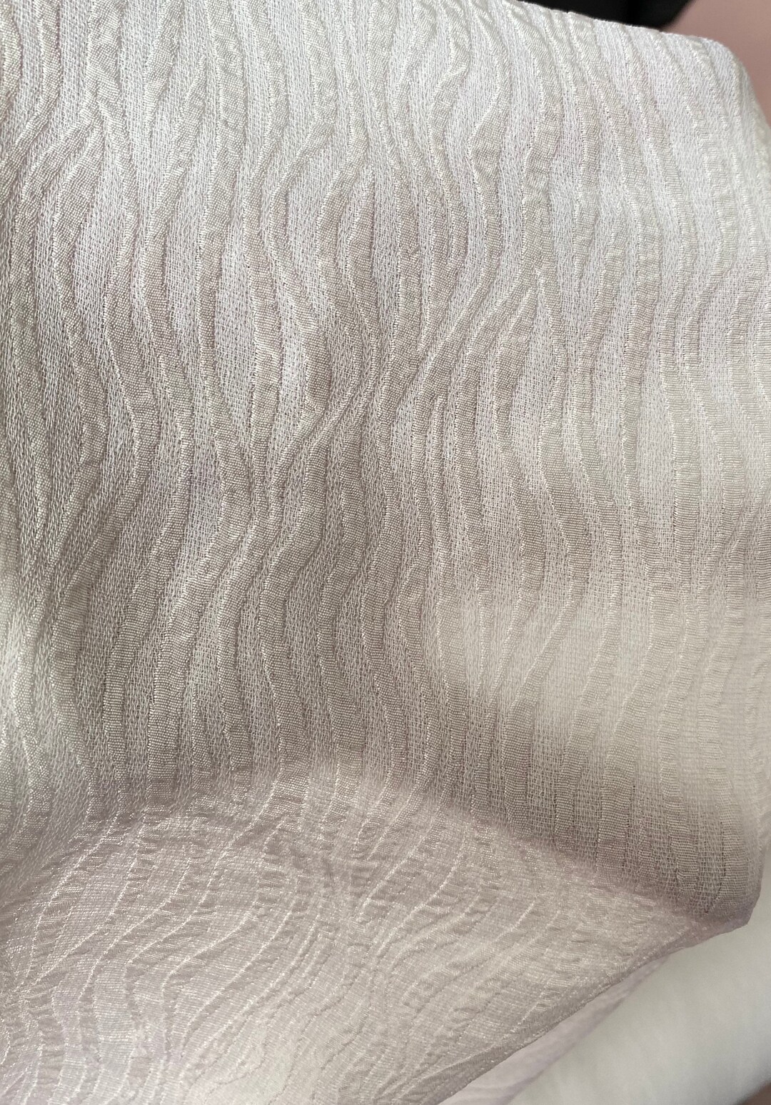 Off White Ivory Pure Silk Cloqué Fabric, 3D Crepe , Bridal - Etsy