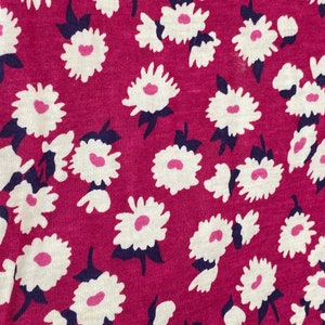 Small flower Cotton jersey fabric daisy cotton jersey knit fabric