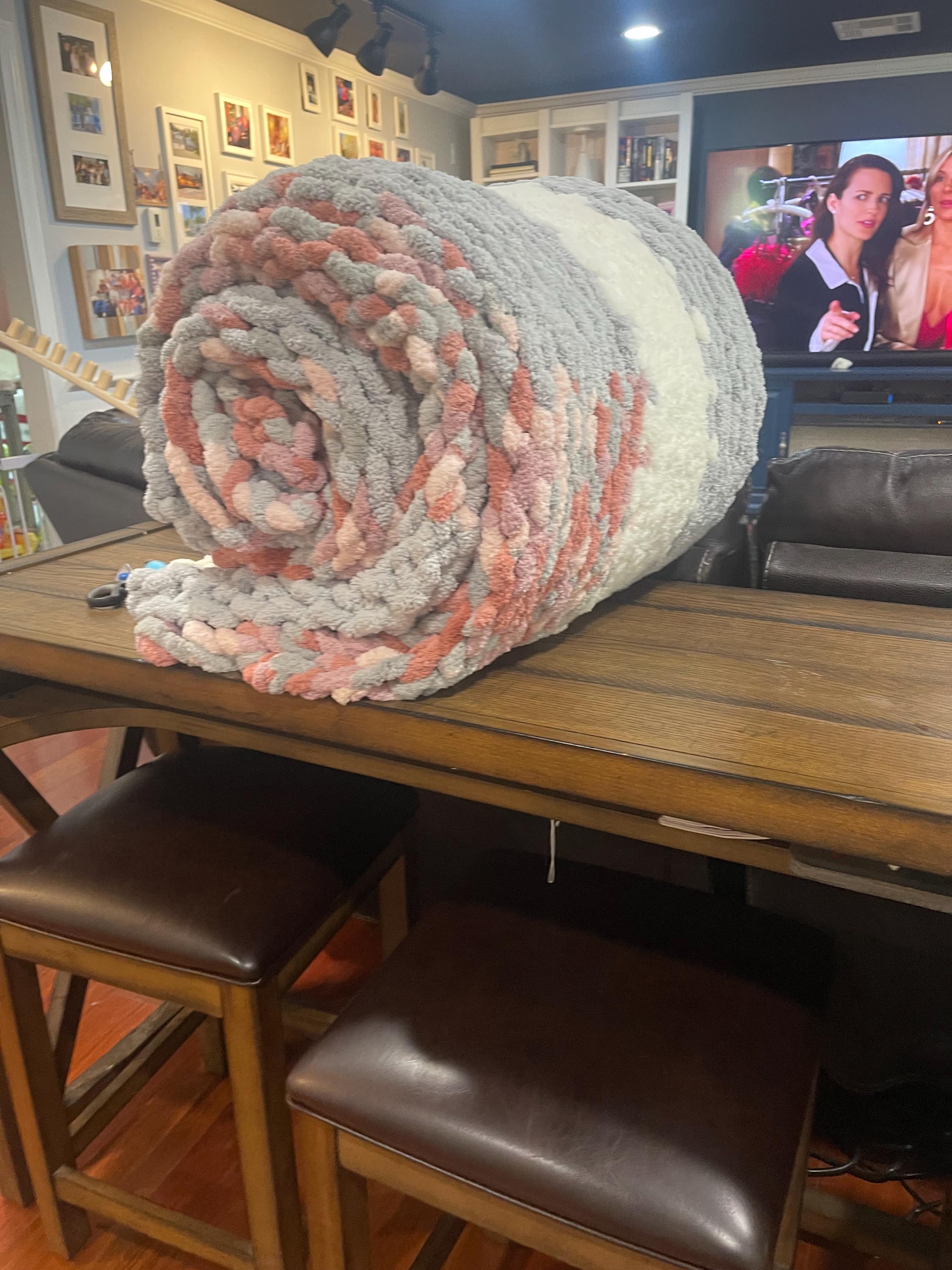 Snuggle Season is Here! Wrap Yourself in a Hand-knit Chunky Blanket ...