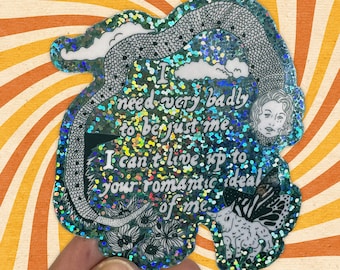 Romantic Ideal Sticker glitter sticker