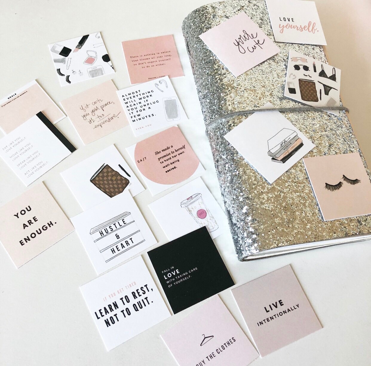 PDF Fileself Care Planner Cards the Planner Spot Etsy